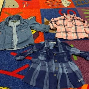 Baby girl button downs